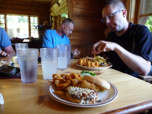 ROAM 2011 - Day 5 (Lochsa Lodge - hamburger)