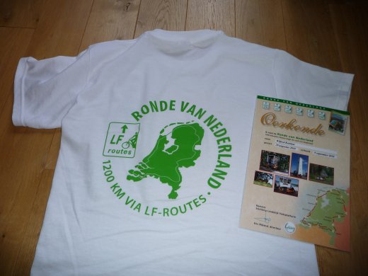Ronde van Nederland - Oorkonde en t-shirt